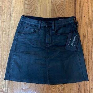 BLANKNYC black coated denim skirt